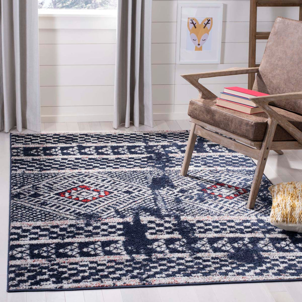 Safavieh Adirondack Rug Collection ADR202N - Navy / Light Grey