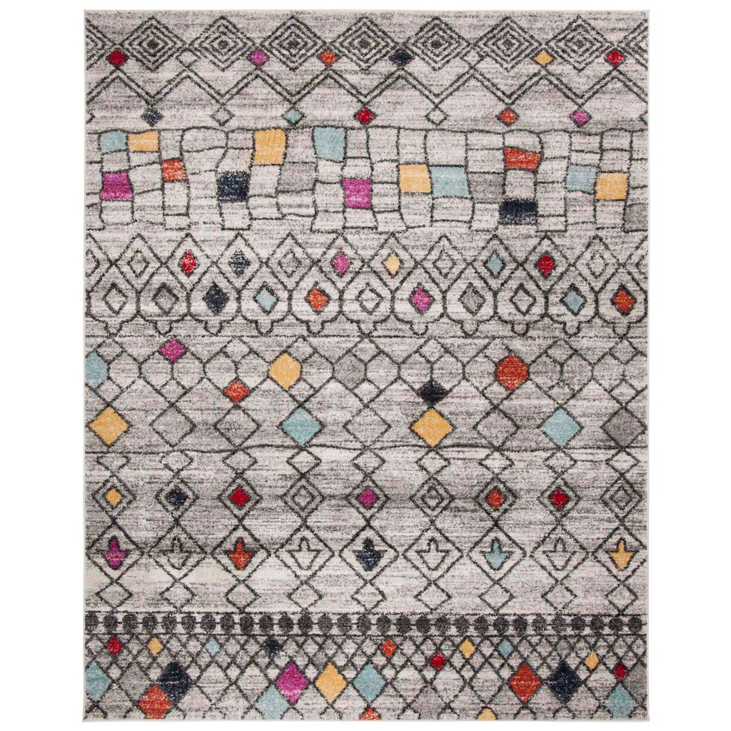 Safavieh Adirondack Rug Collection ADR204F - Light Grey / Fuchsia