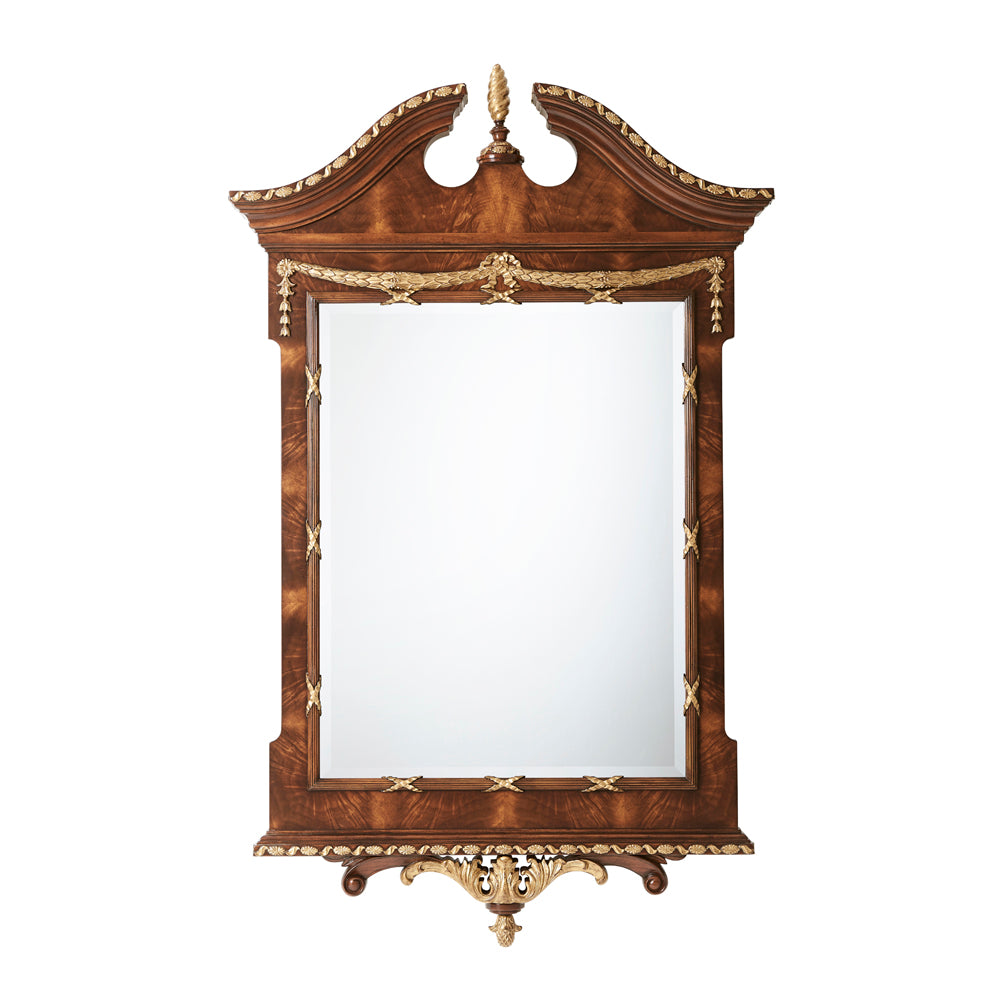 The India Silk Bedroom Wall Mirror | Theodore Alexander - AL31038