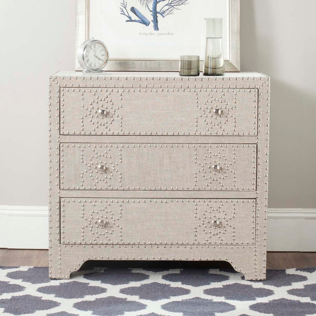 Safavieh Gordy 3 Drawer Chest - Grey