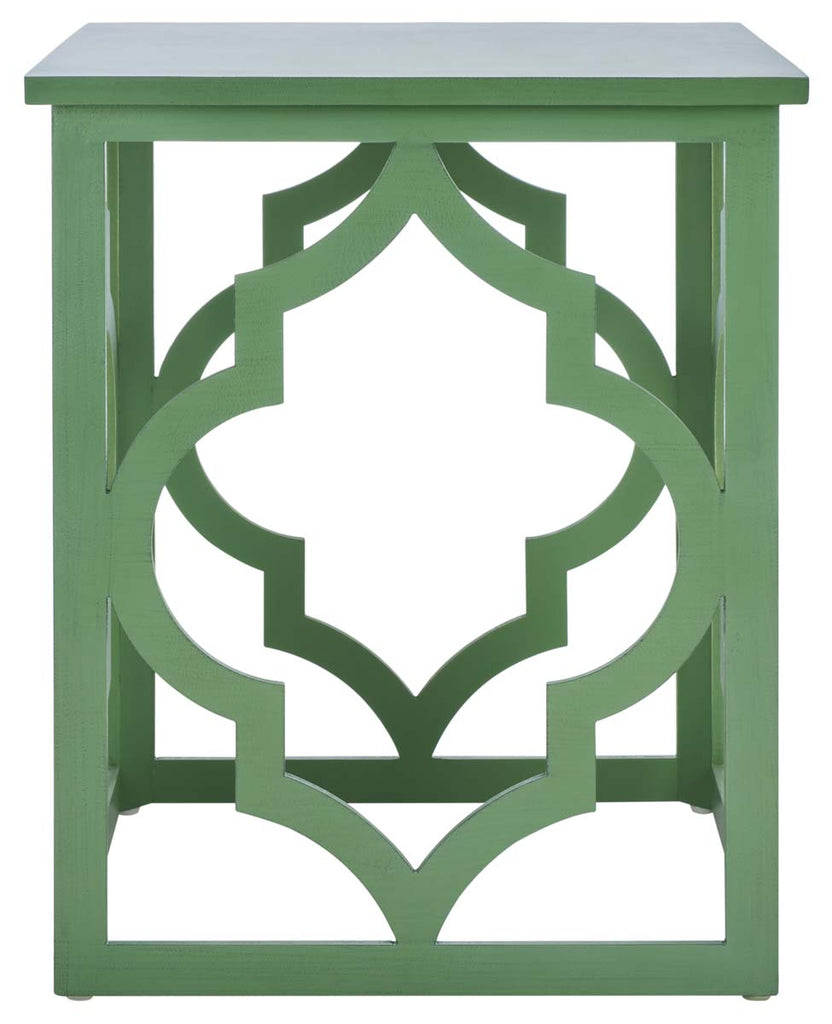 Safavieh Milo Trellis Gold Leaf End Table - Green