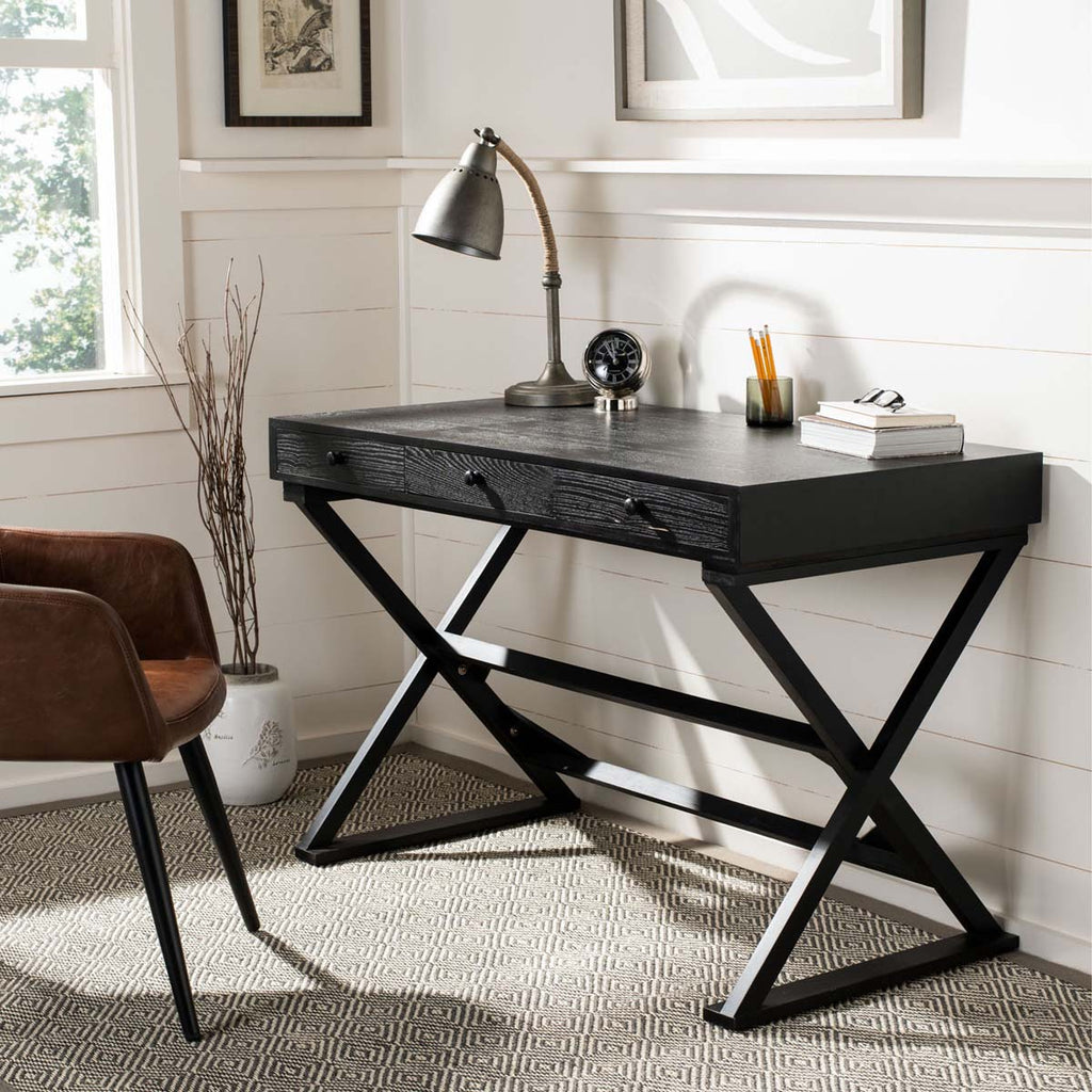 Safavieh Gilbert Desk - Weathered Black