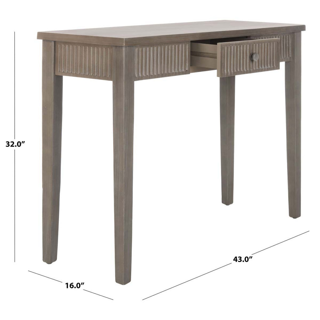 Safavieh Beale Console With Storage Drawer - Grey