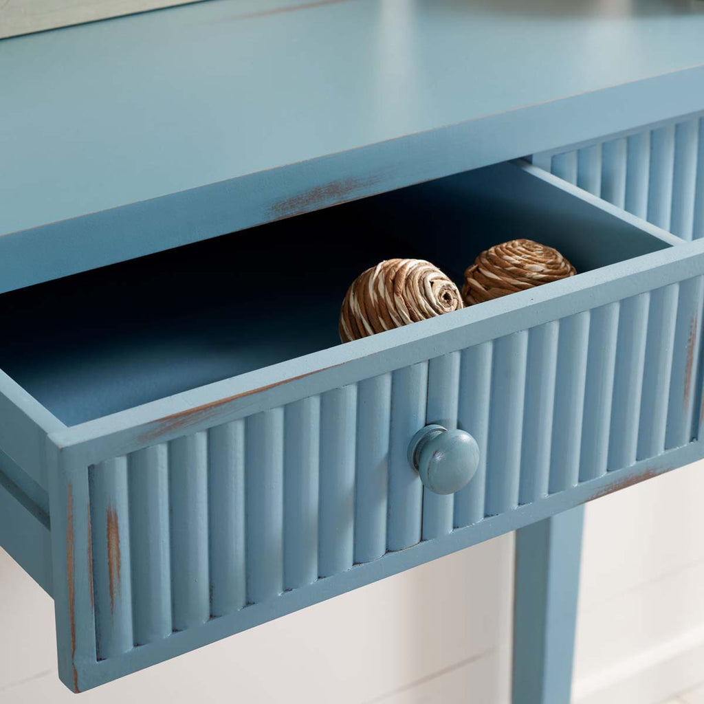 Safavieh Beale Console With Storage Drawer - Blue