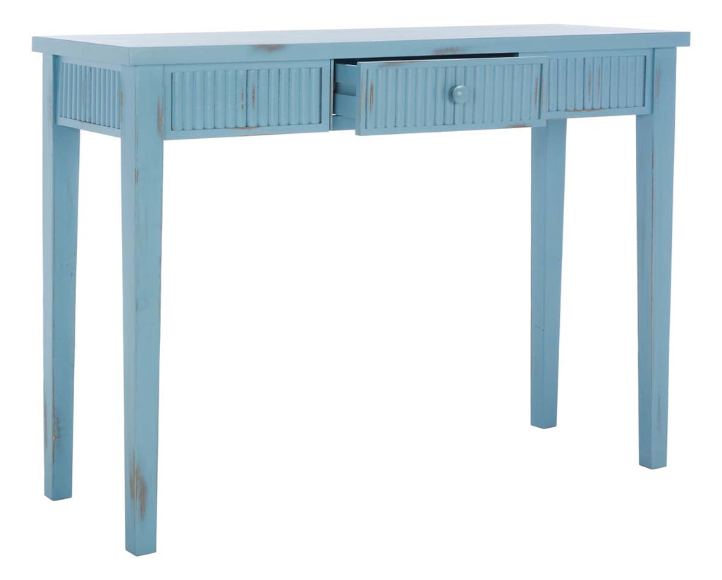 Safavieh Beale Console With Storage Drawer - Blue