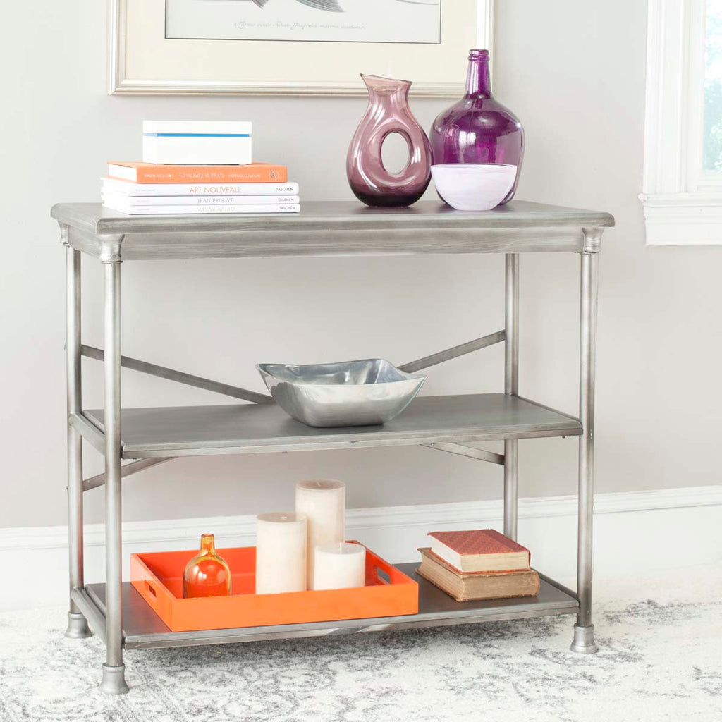 Safavieh Jamison Medium Bookcase - Dark Silver