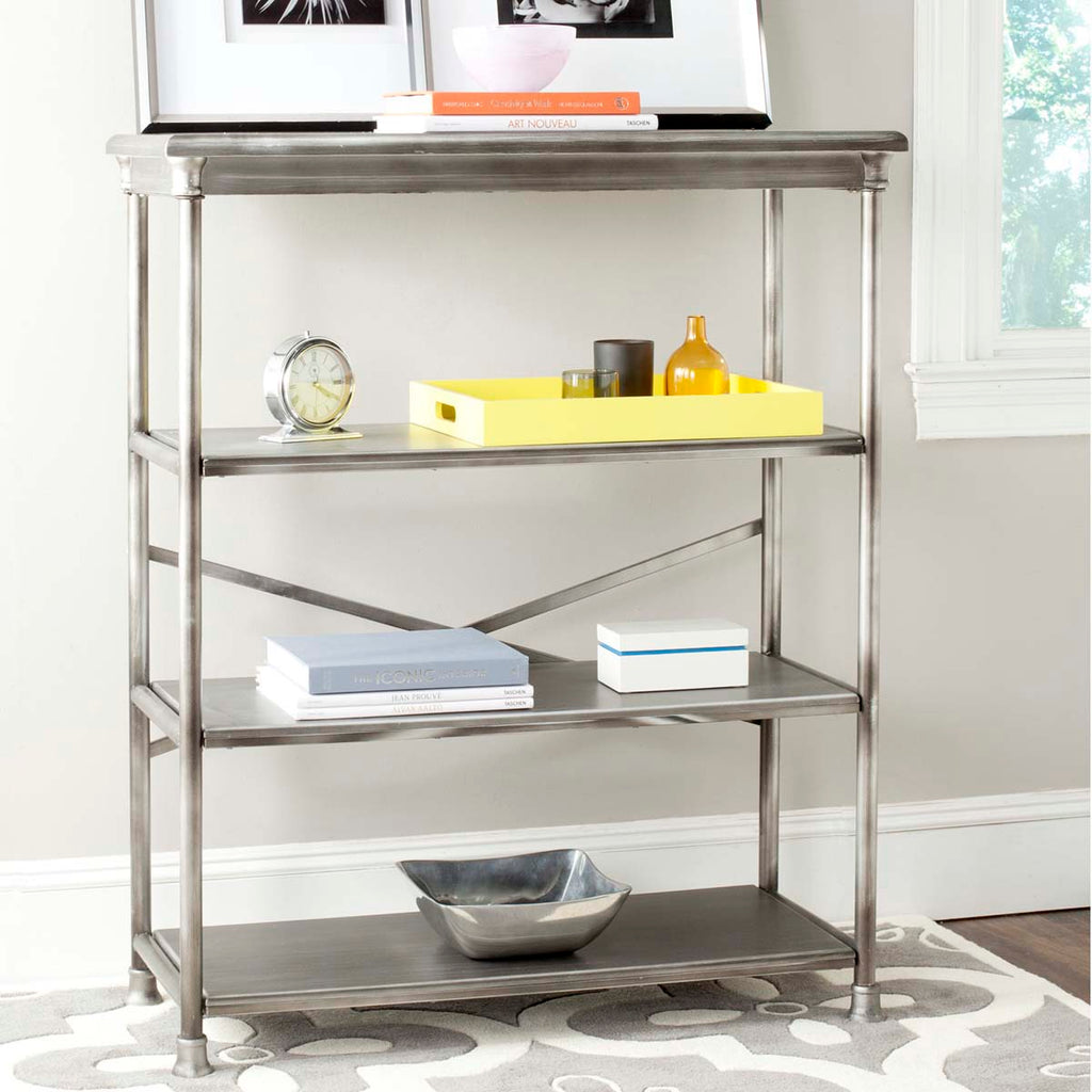 Safavieh Jamison Large Bookcase - Dark Silver