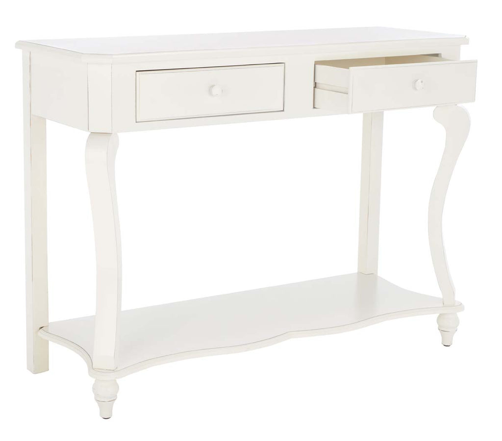 Safavieh Katie Console With 2 Storage Drawer - Cream