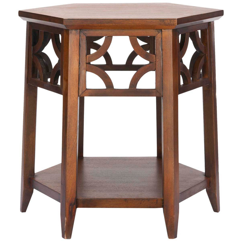 Safavieh Connr Hexagon End Table - Brown