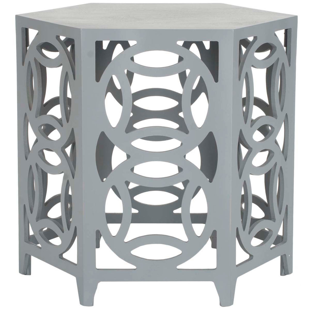 Safavieh Natanya Side Table - Pearl Blue Grey