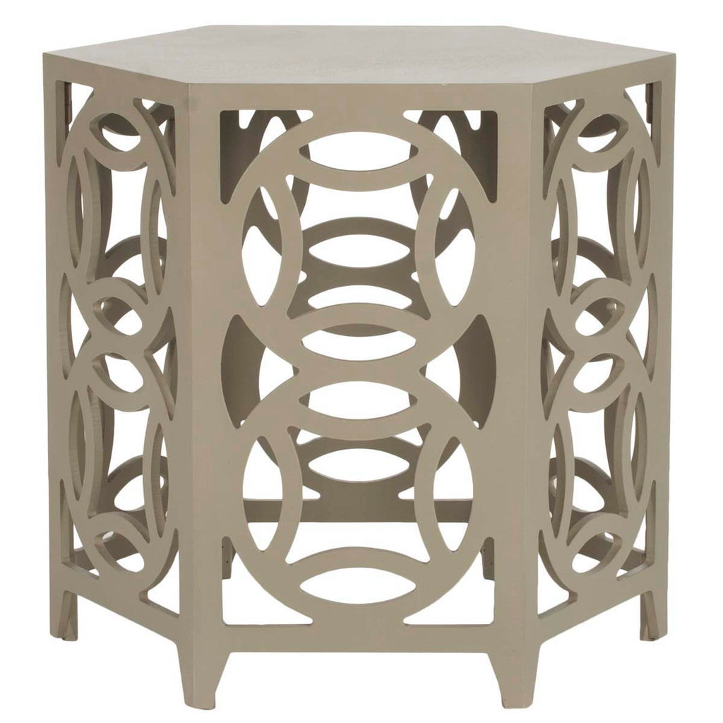 Safavieh Natanya Side Table - Pearl Taupe