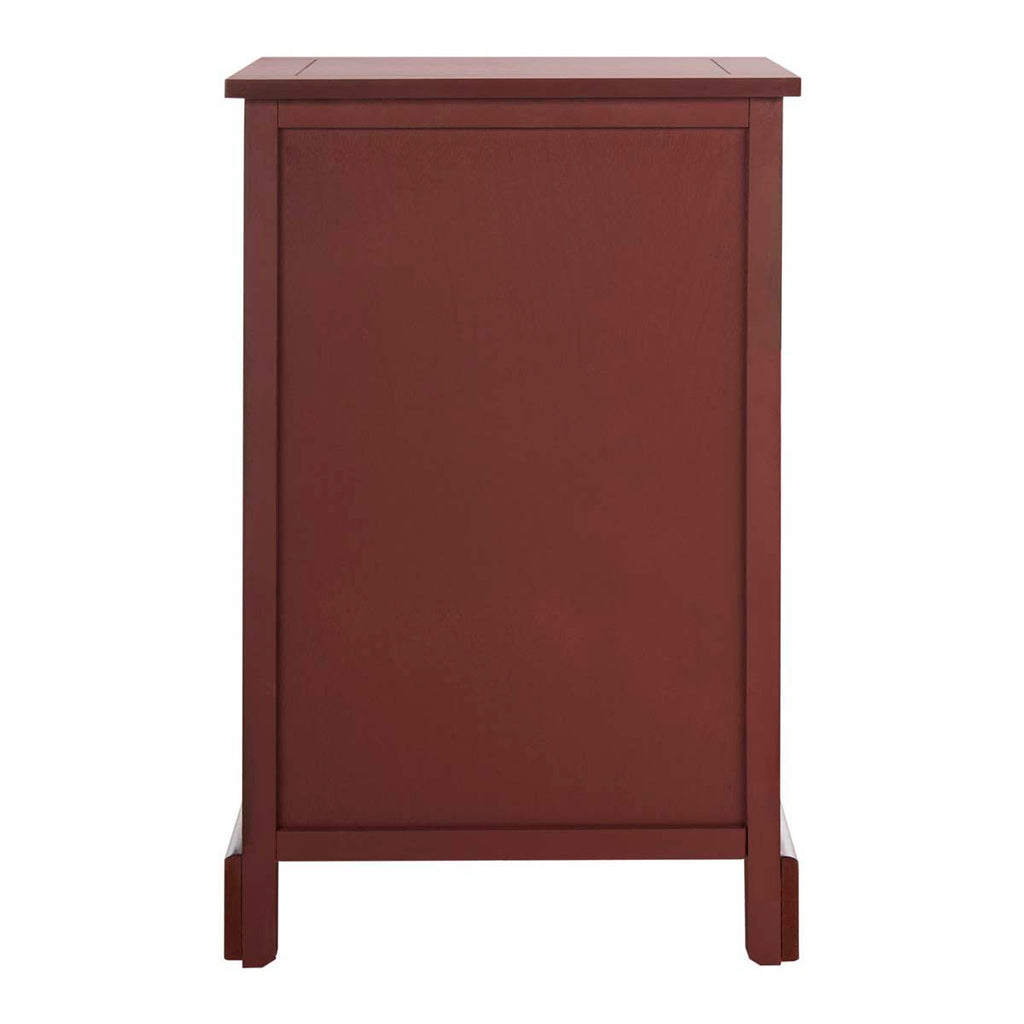 Safavieh Carrie Side Storage Side Table - Red