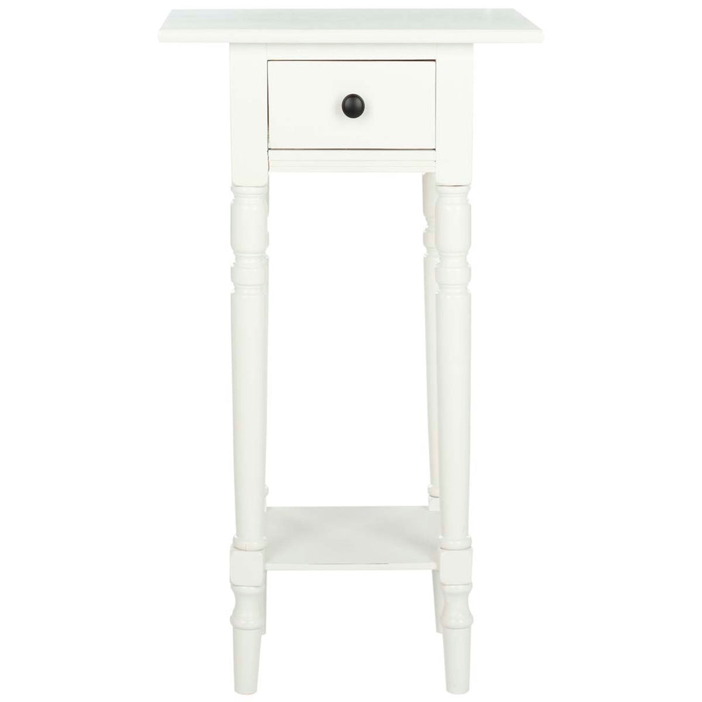 Safavieh Sabrina End Table With Storage Drawer - Distressed Cream