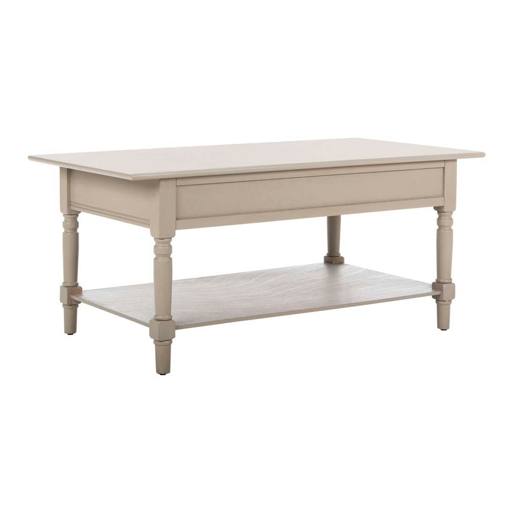 Safavieh Boris 2 Drawer Coffee Table - Vintage Grey