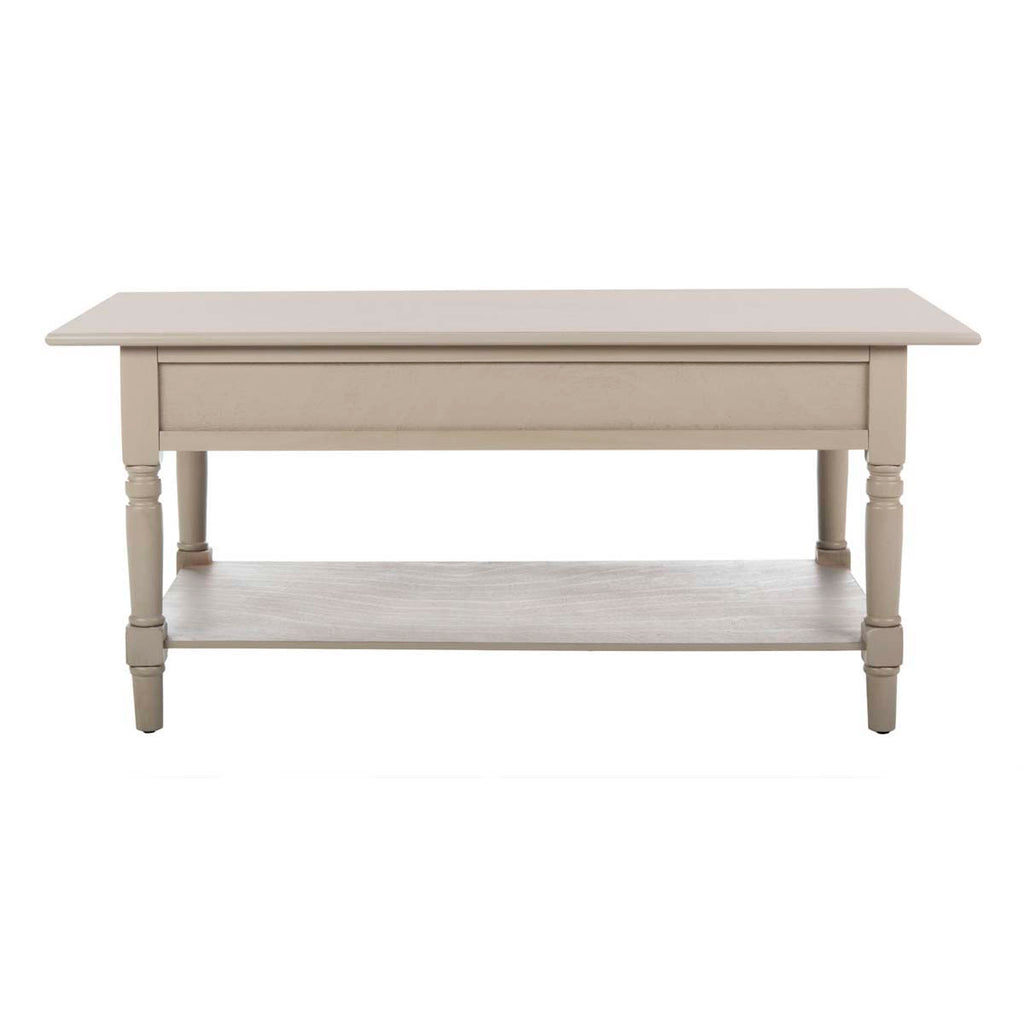 Safavieh Boris 2 Drawer Coffee Table - Vintage Grey