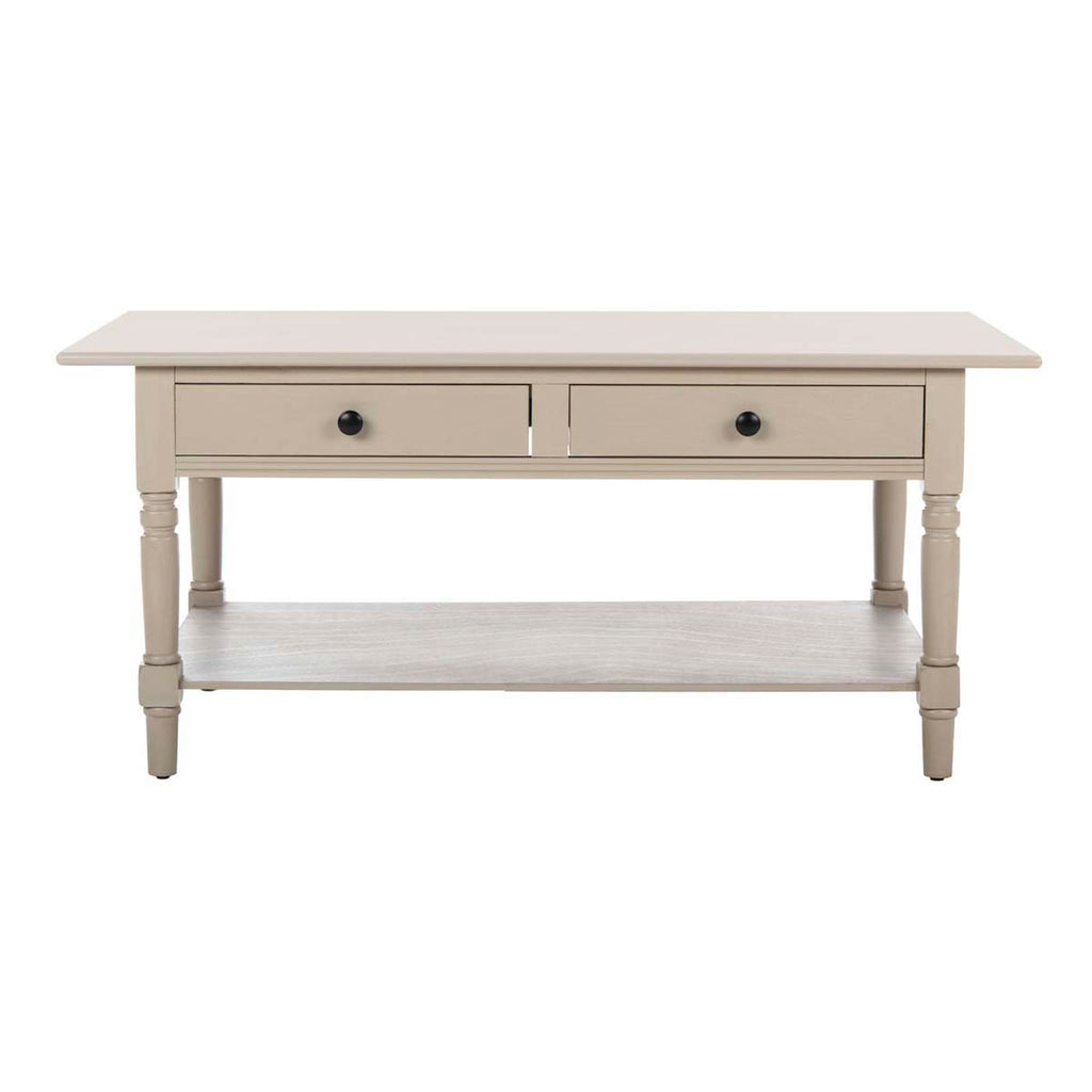 Safavieh Boris 2 Drawer Coffee Table - Vintage Grey