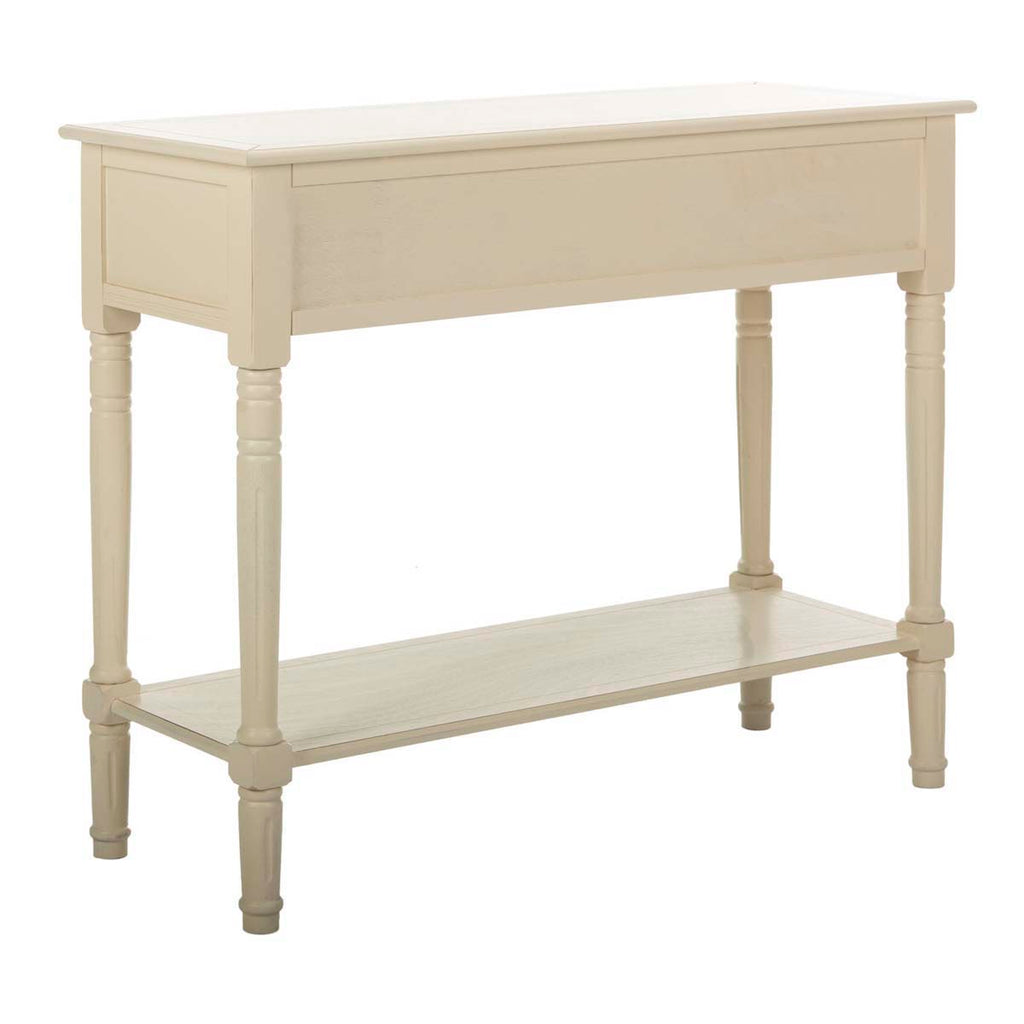 Safavieh Samantha 2 Drawer Console - Distressed Cream