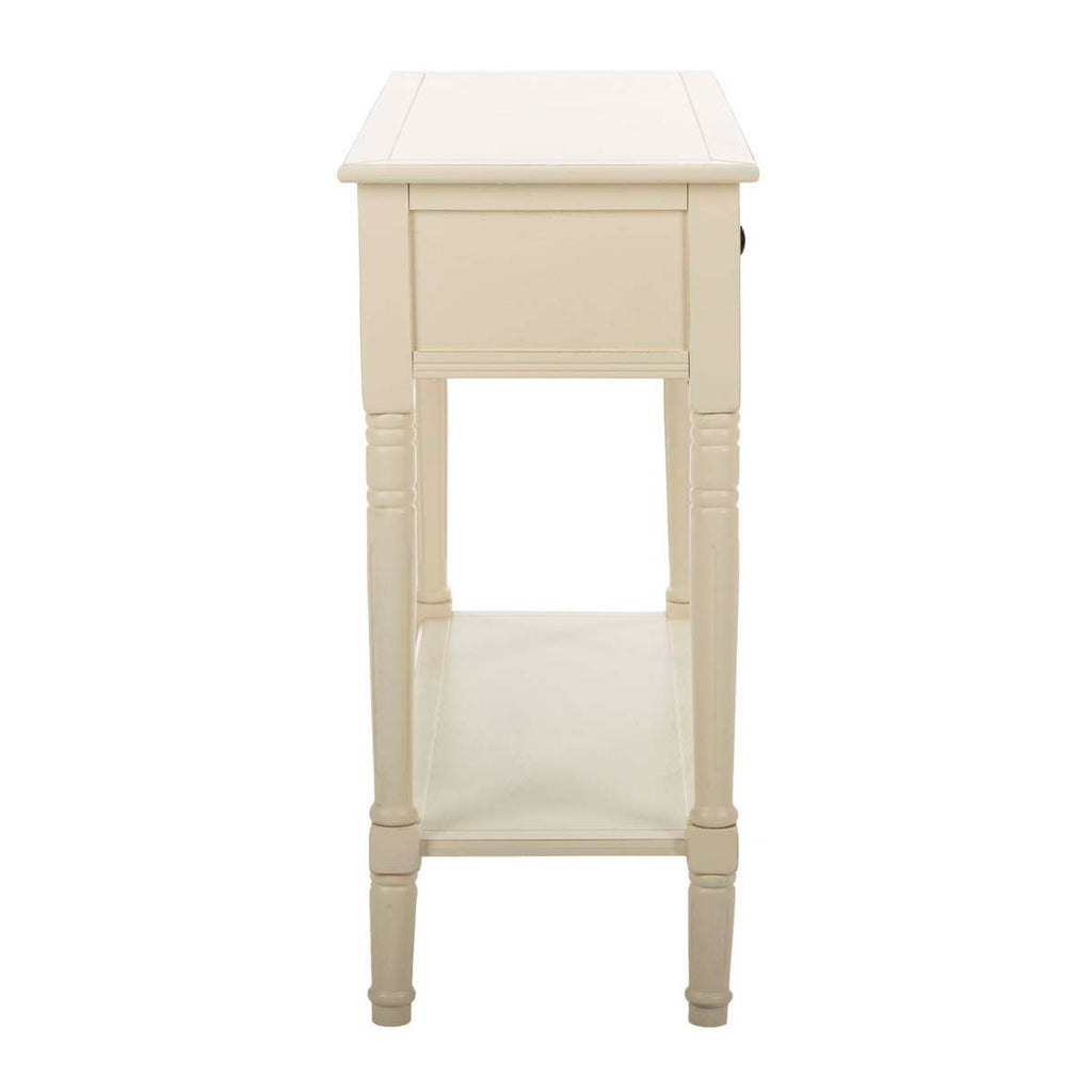 Safavieh Samantha 2 Drawer Console - Distressed Cream