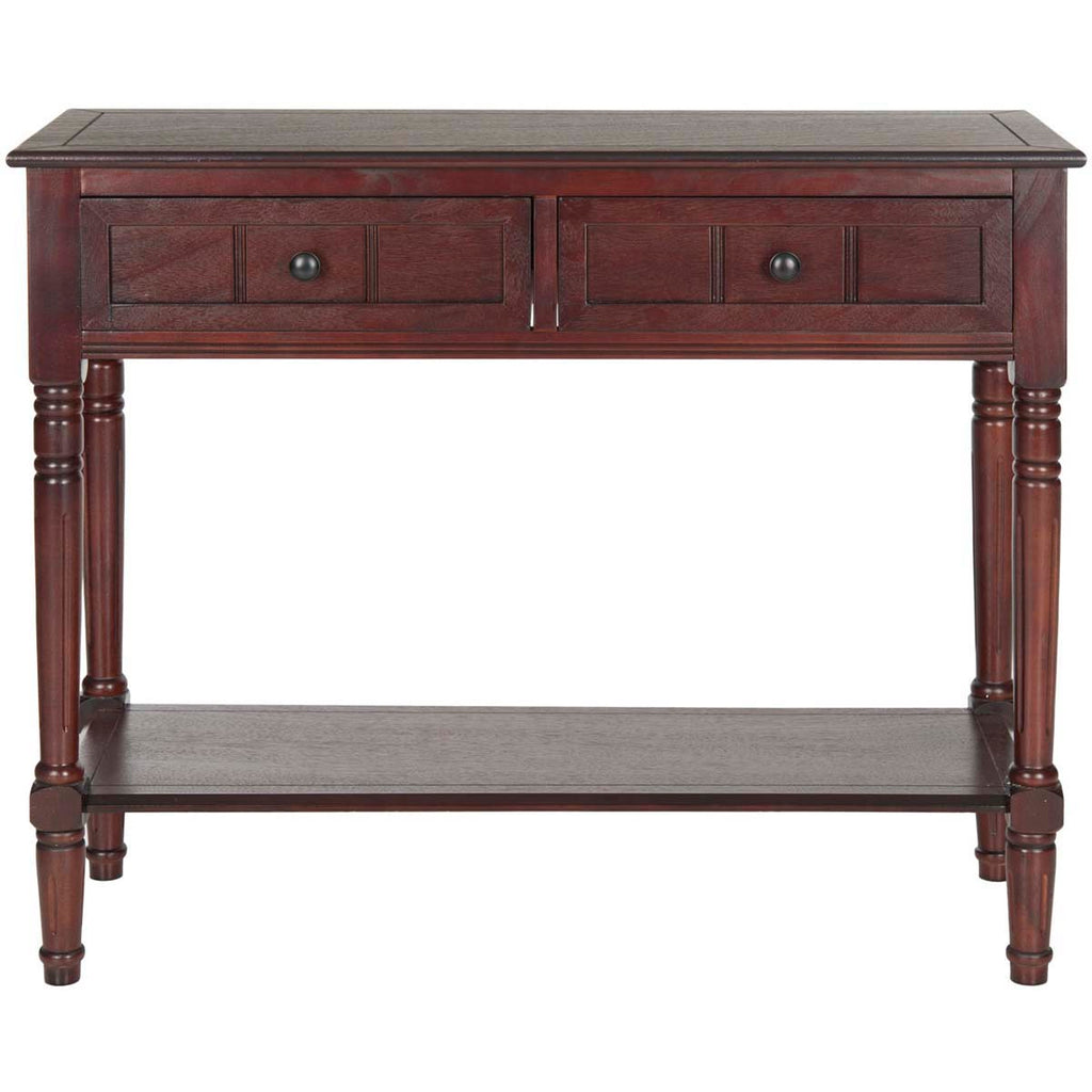 Safavieh Samantha 2 Drawer Console - Dark Cherry