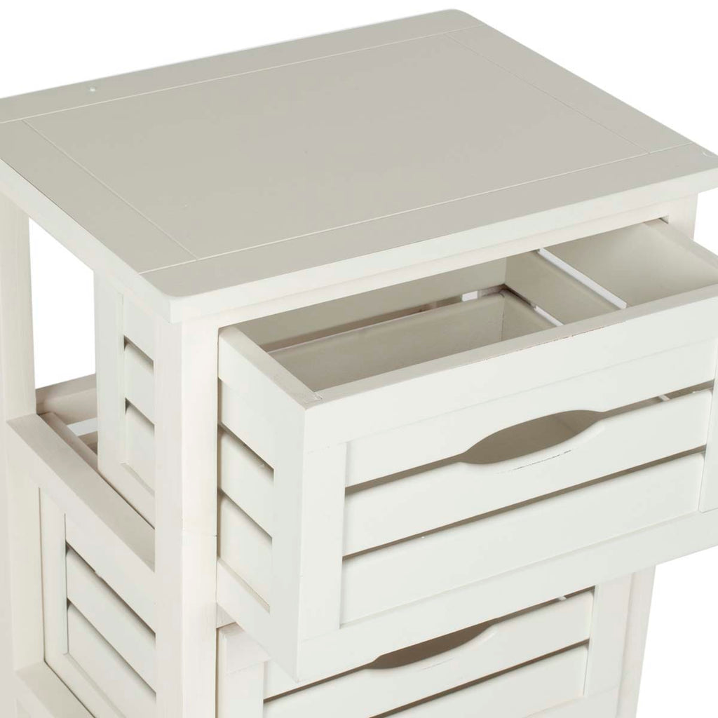 Safavieh Samara 3 Drawer Cabinet - Distressed Cream