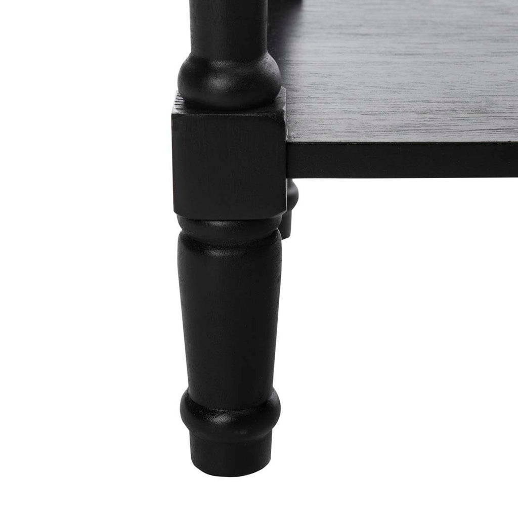 Safavieh Christa Console Table With Storage - Distressed Black