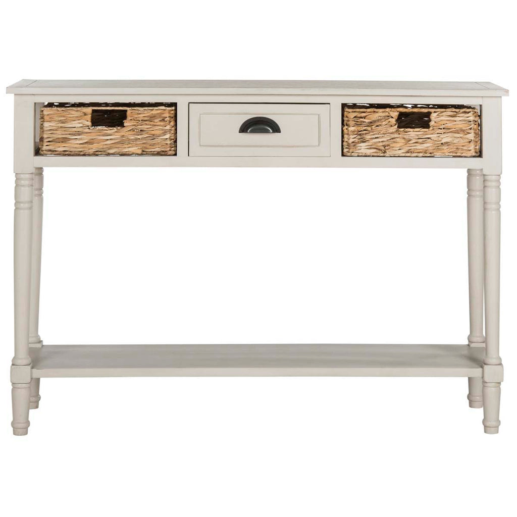 Safavieh Christa Console Table With Storage - Vintage Grey