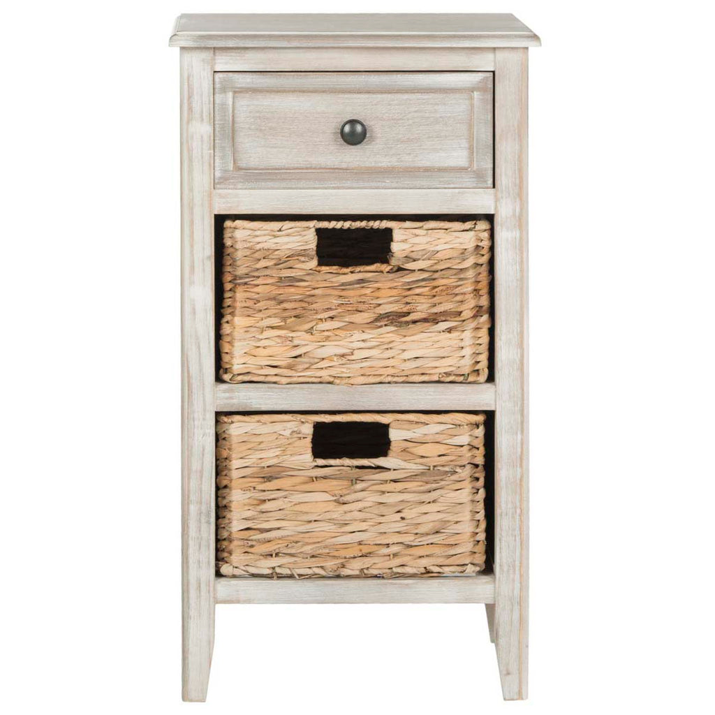 Safavieh Everly Drawer Side Table - Vintage White