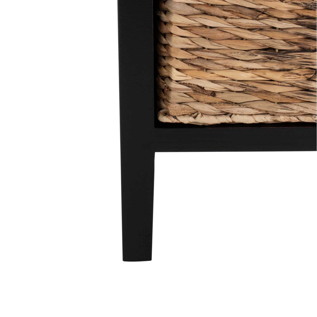 Safavieh Michaela Drawer Side Table - Distressed Black