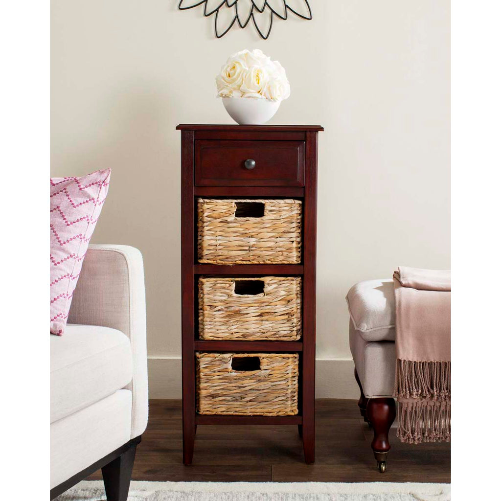 Safavieh Michaela Drawer Side Table - Cherry