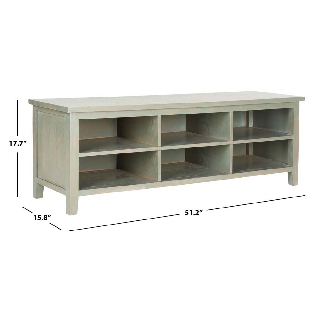 Safavieh Sadie Low Bookshelf - Ash Grey