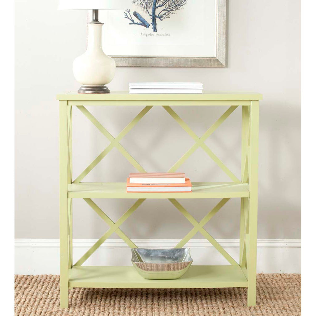 Safavieh Liam 2 Tier Open Bookcase - Avocado Green