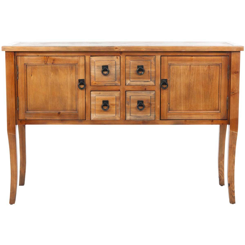 Safavieh Dolan Sideboard With Storage Drawers - Brown Pine