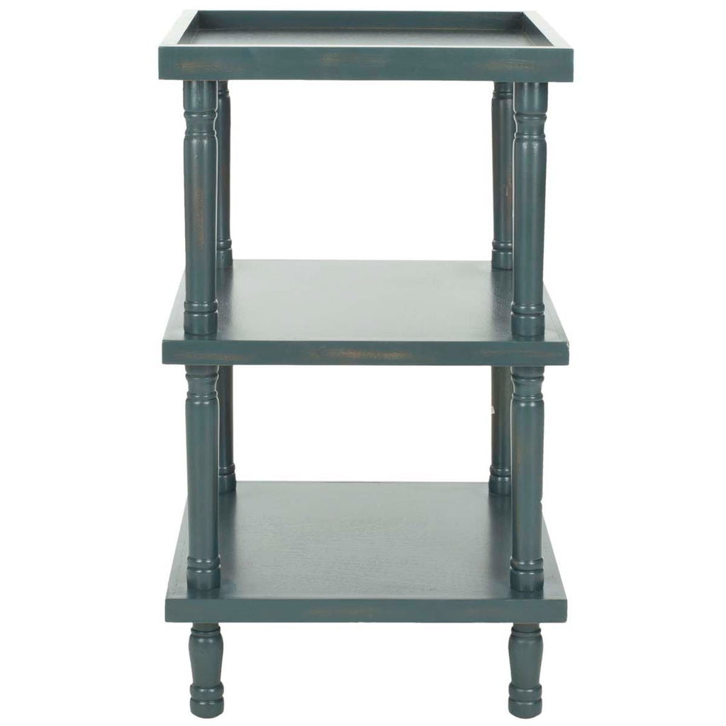 Safavieh Esmeralda 3 Tier Side Table - Dark Teal