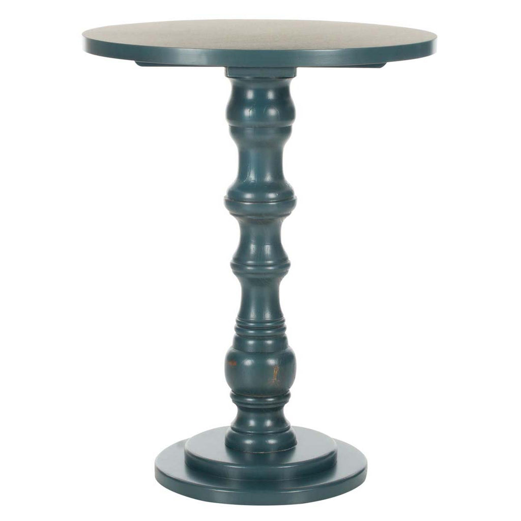 Safavieh Greta Round Top Accent Table -Dark Teal