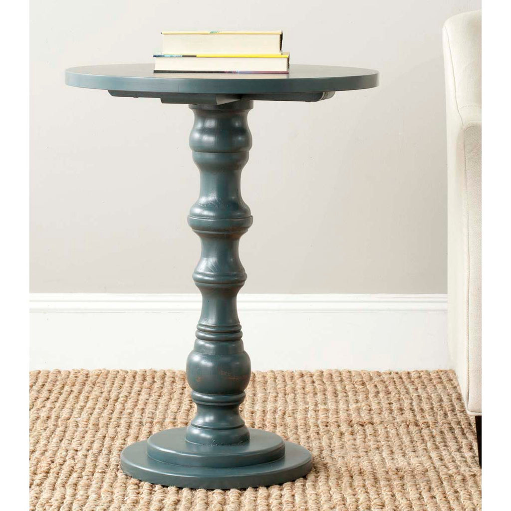 Safavieh Greta Round Top Accent Table -Dark Teal