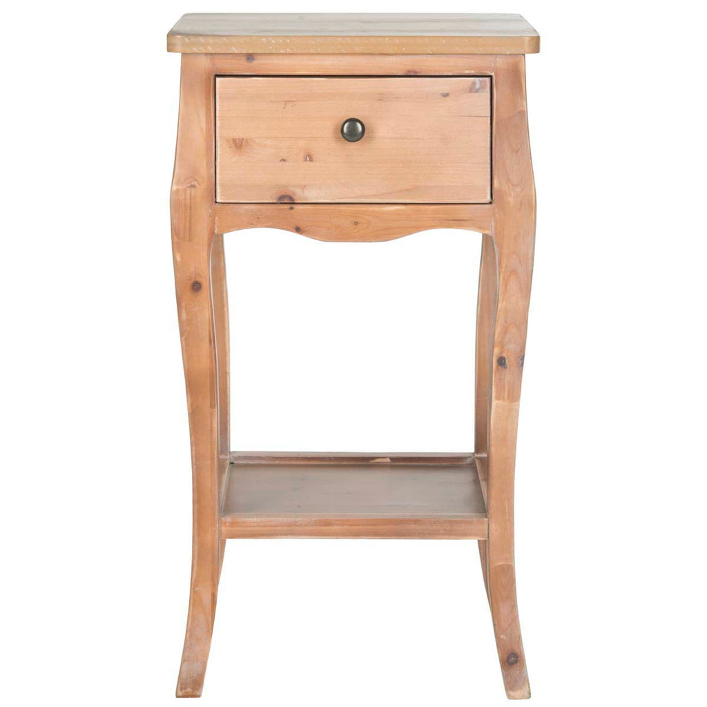 Safavieh Thelma End Table With Storage Drawer - Honey Natural