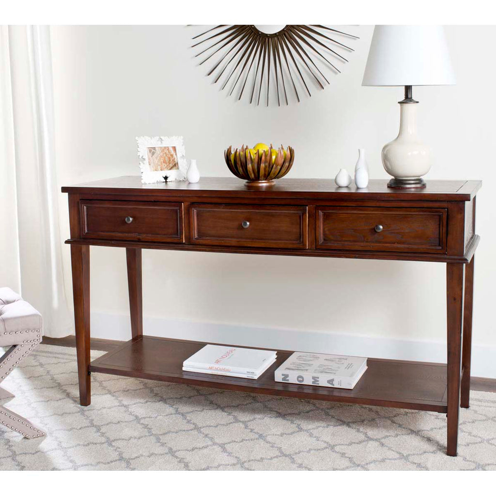 Safavieh Manelin Console With Storage Drawers - Sepia