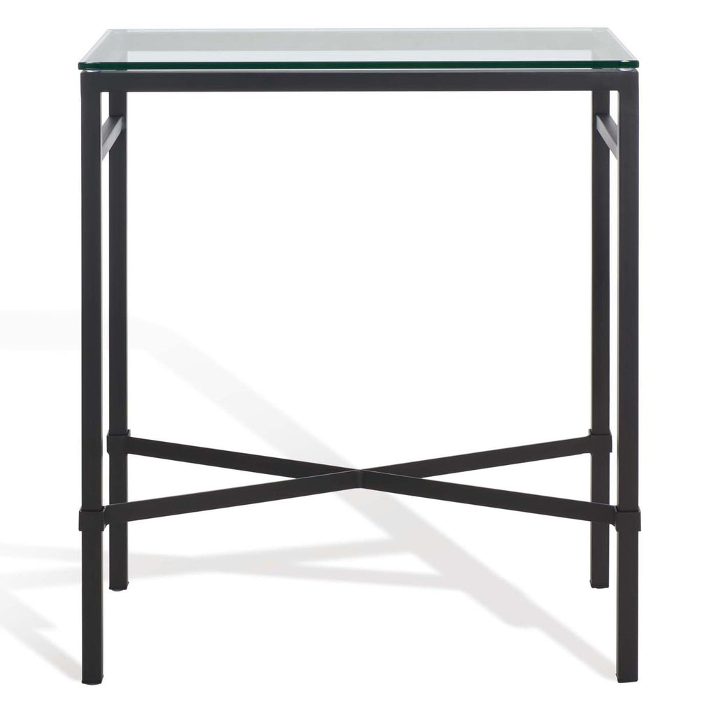 Safavieh Couture Viggo Chairside Table - Black - Black