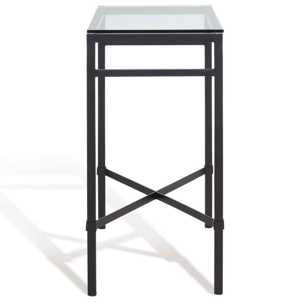 Safavieh Couture Viggo Chairside Table - Black - Black