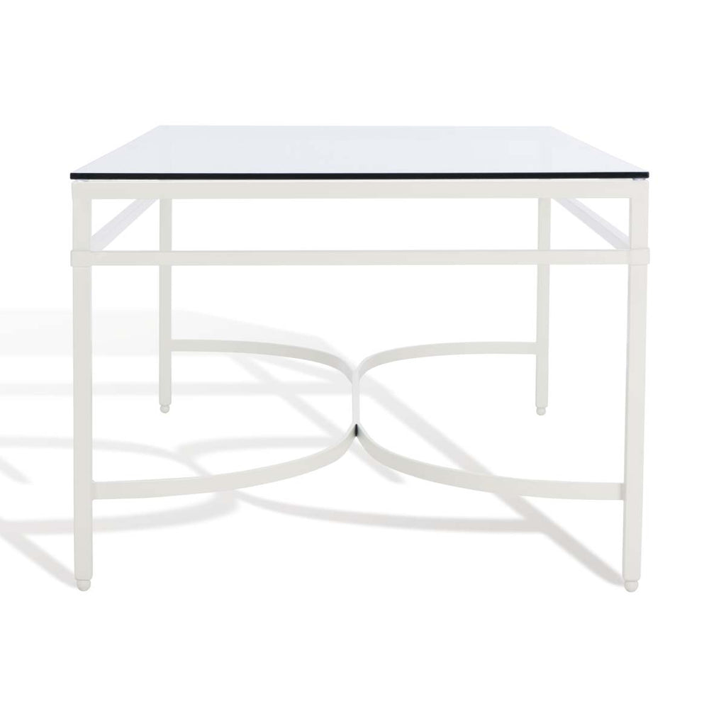 Safavieh Couture Abelard Glass Cocktail Table - White