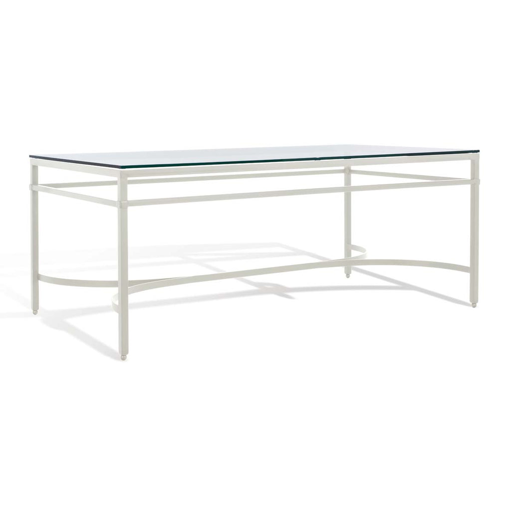 Safavieh Couture Abelard Glass Cocktail Table - White