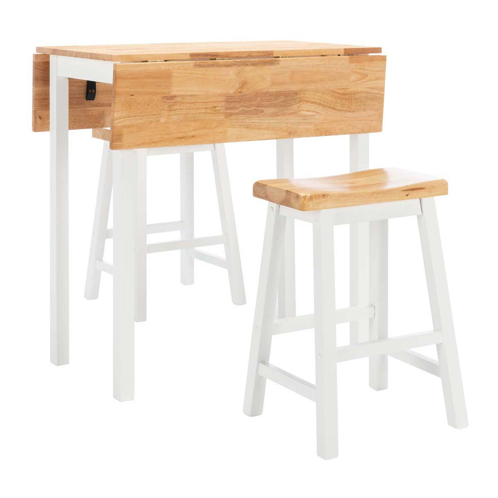 Safavieh Graham 3 Pc Set Pub Table - Natural / White