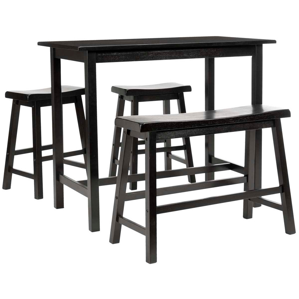 Safavieh Ronin 4 Pc Set Pub Table - Espresso