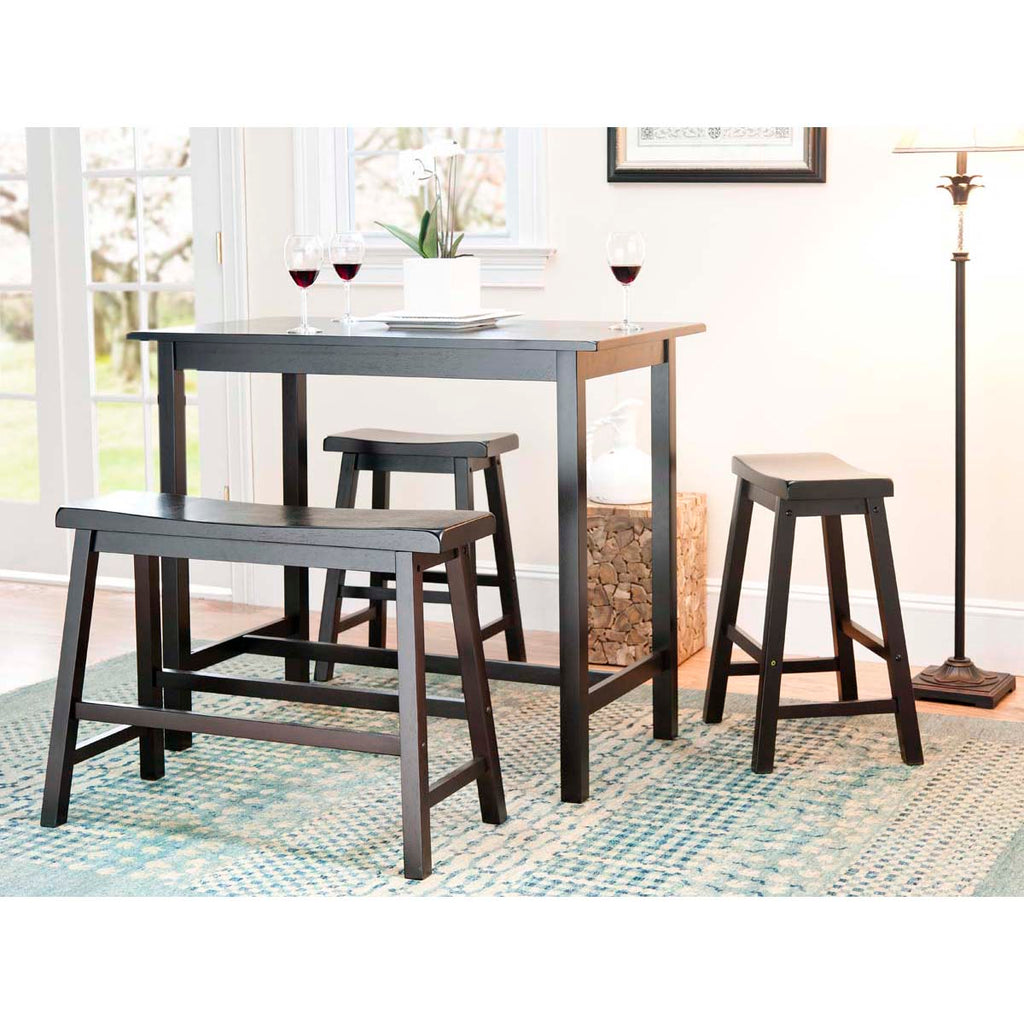 Safavieh Ronin 4 Pc Set Pub Table - Espresso