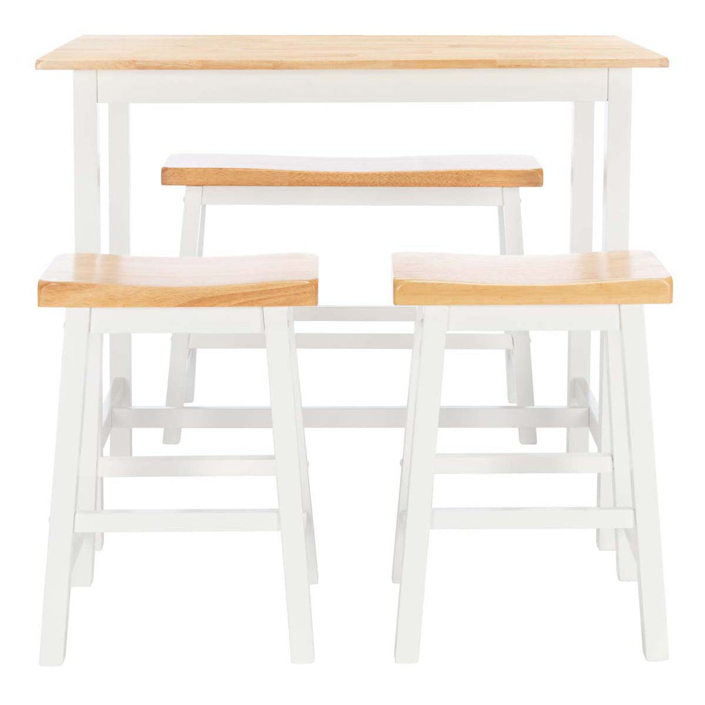 Safavieh  Ronin 4 Pc Set Pub Table - Natural / White