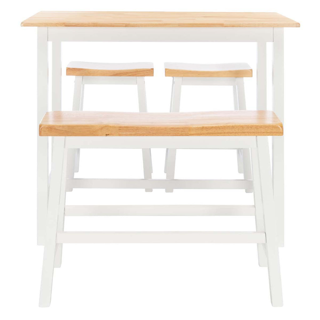 Safavieh  Ronin 4 Pc Set Pub Table - Natural / White