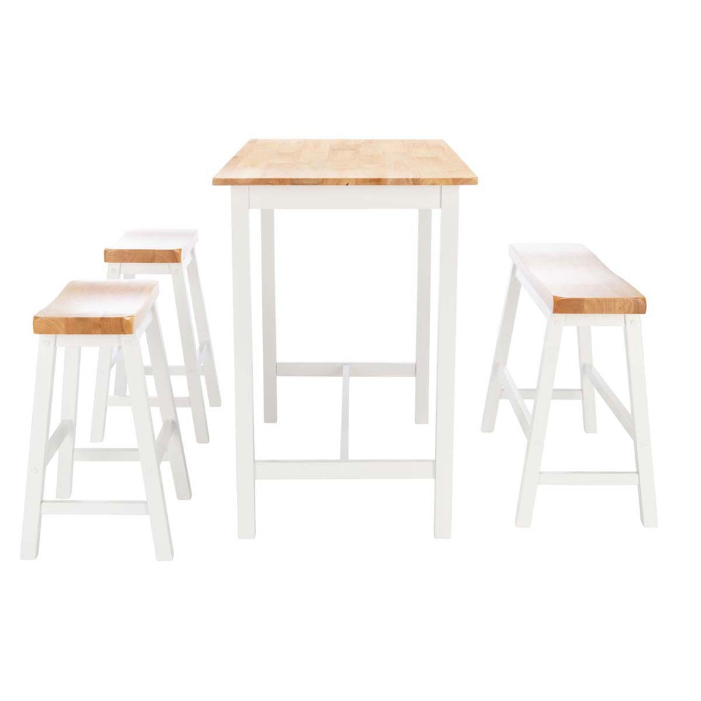 Safavieh  Ronin 4 Pc Set Pub Table - Natural / White