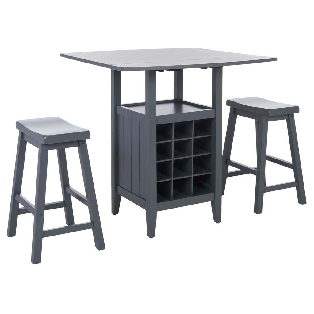 Safavieh  Emeric 3 Pc Set Drop Leaf Pub Table-Grey