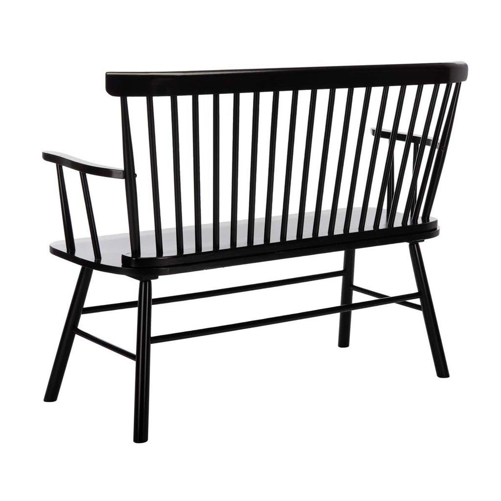 Safavieh Addison Spindleback Settee - Black