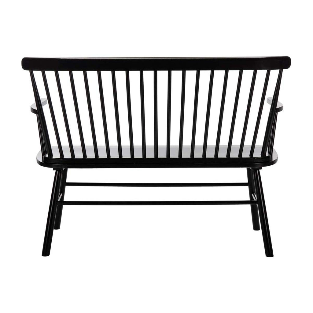 Safavieh Addison Spindleback Settee - Black